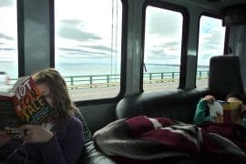 Reading on the bus